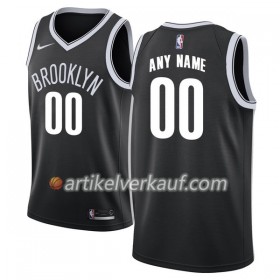 NBA Brooklyn Nets Trikot Nike 2017-18 Schwarz Personalisierung Swingman - Herren